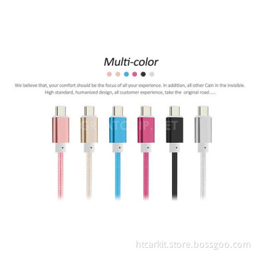 High speed USB 3.1 type c Data sync and power Charging weave design